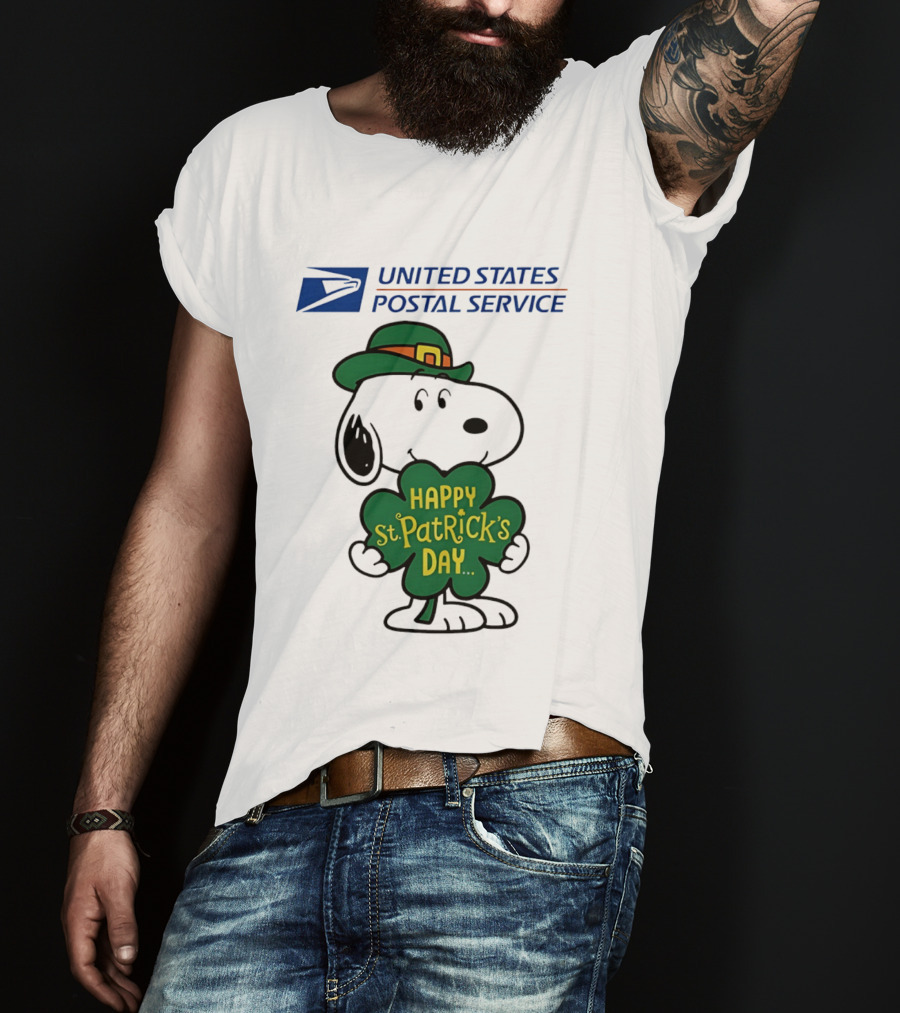 United States Postal Service Snoopy Happy St. Patrick's Day 2026 T-Shirt