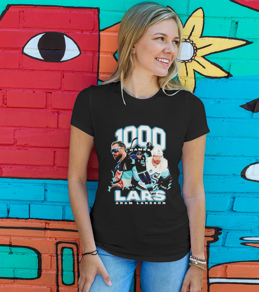 Adam Larsson 1000 Games Lars Hockey Milestone T-Shirt