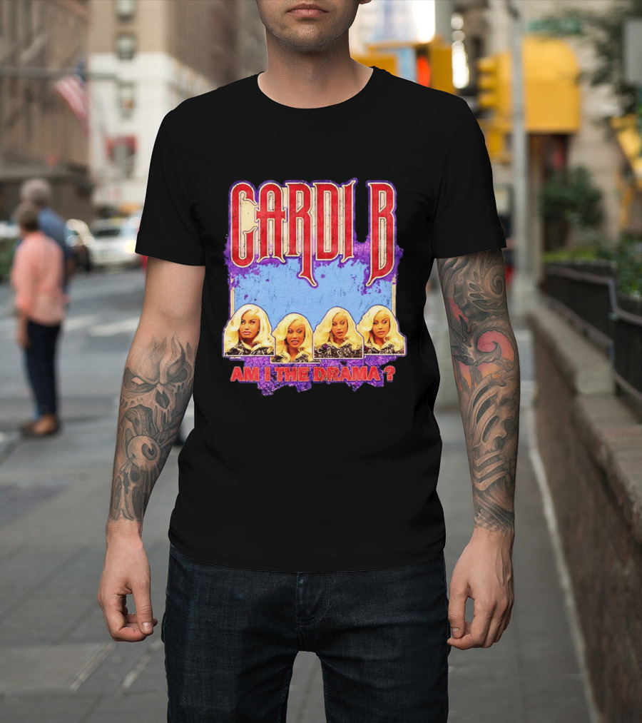 Cardi B Am I The Drama Meme Blonde Faces T-Shirt