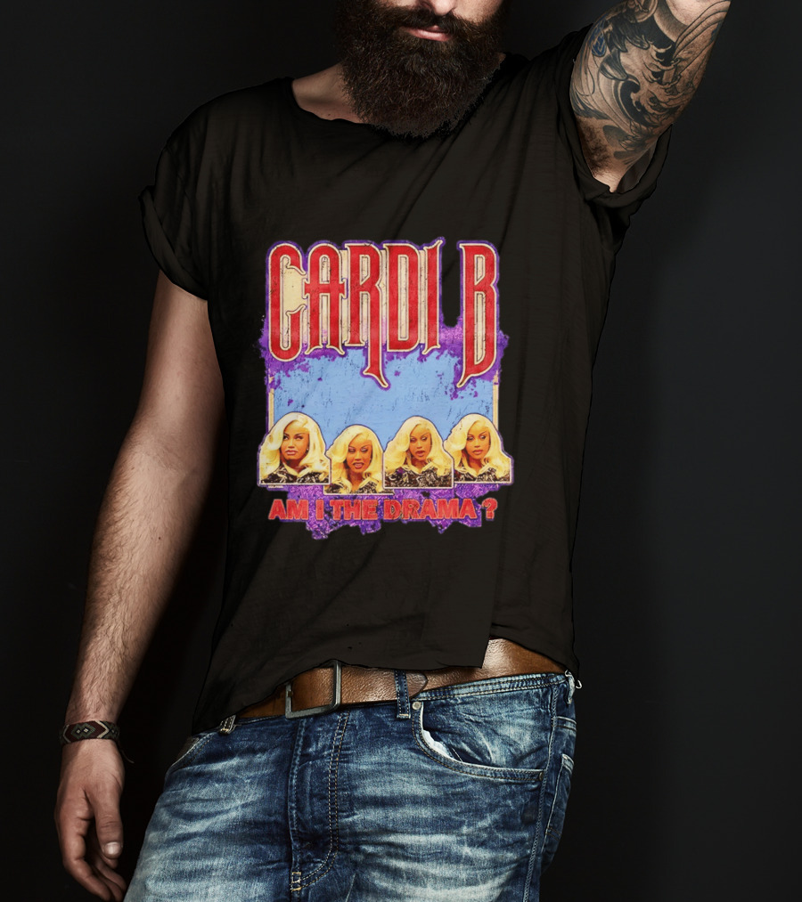 Cardi B Am I The Drama Meme Blonde Faces T-Shirt