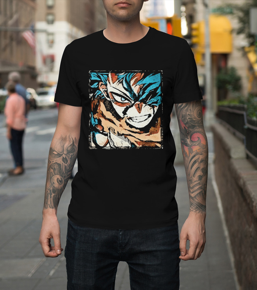 My Hero Academia Trippy Deku Blue And Red Abstract T-Shirt