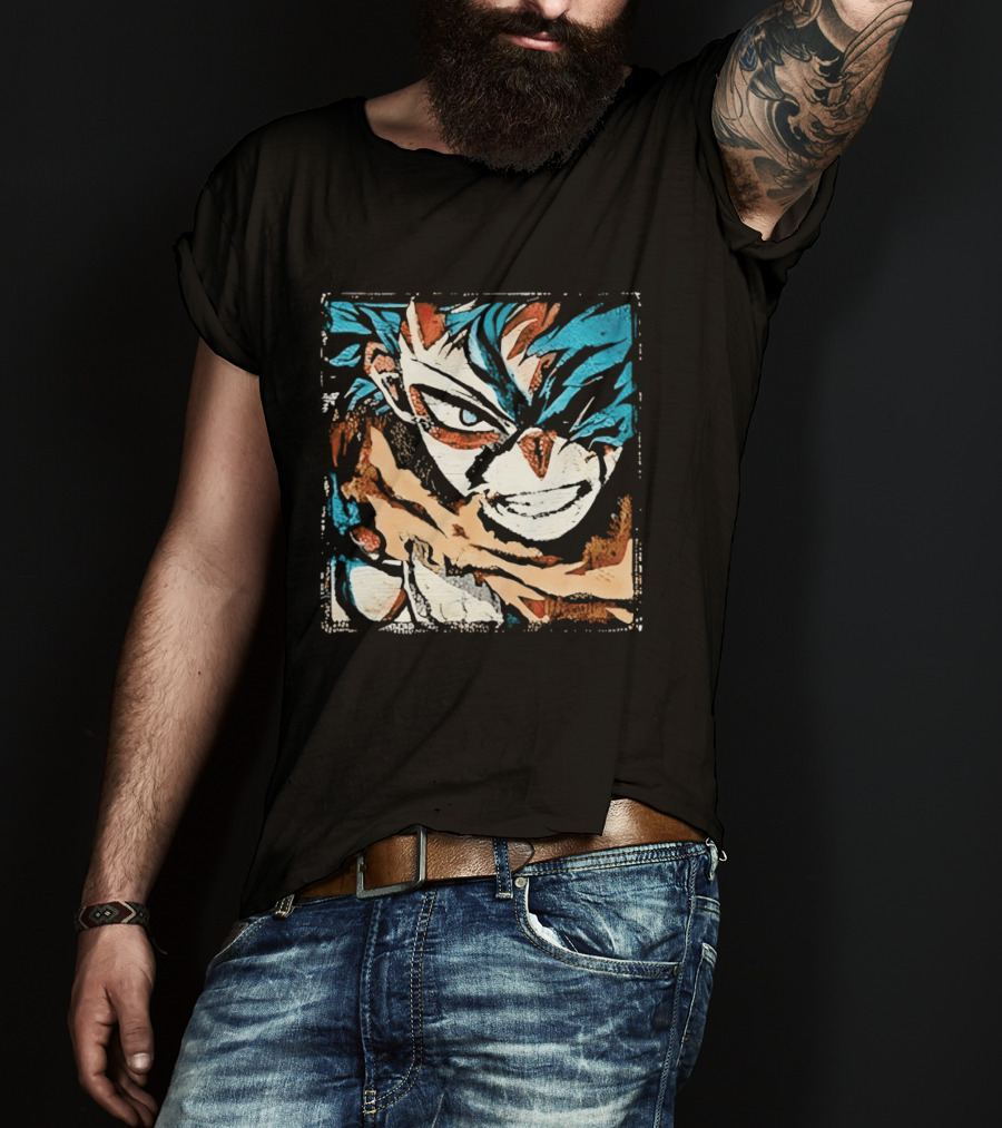 My Hero Academia Trippy Deku Blue And Red Abstract T-Shirt
