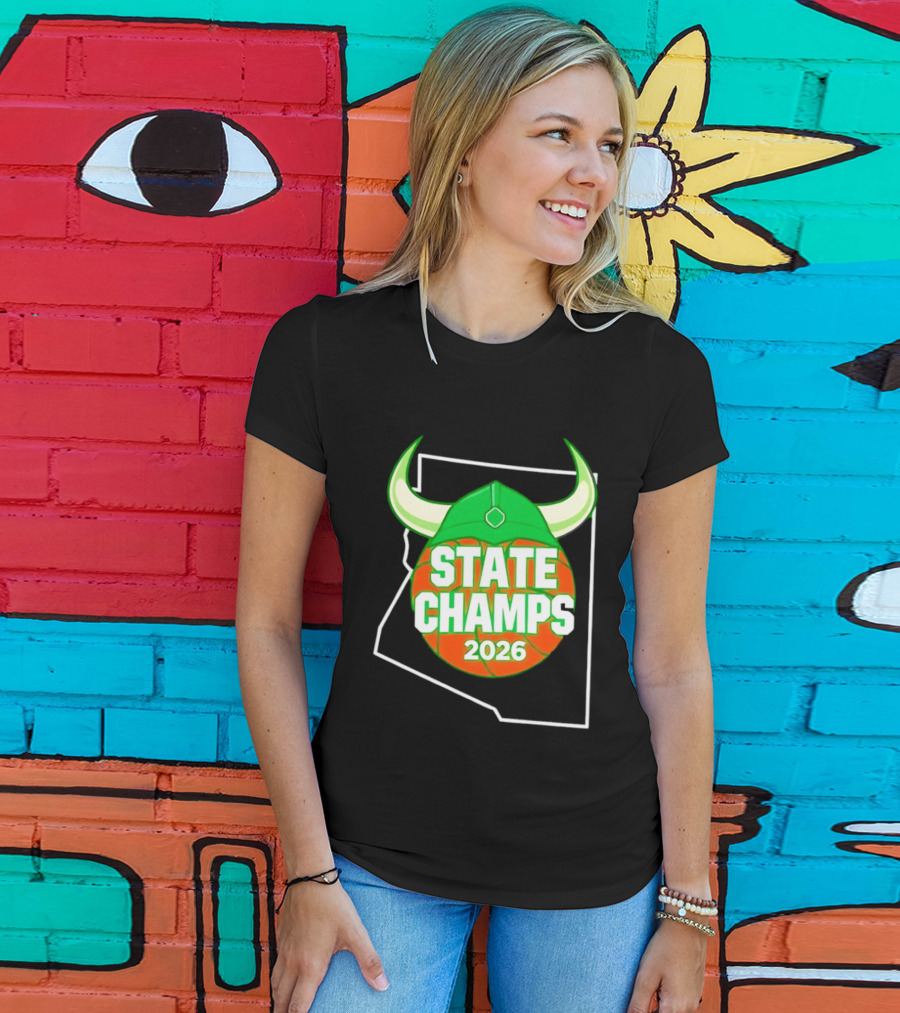 State Champs 2026 Arizona Basketball Viking Helmet T-Shirt
