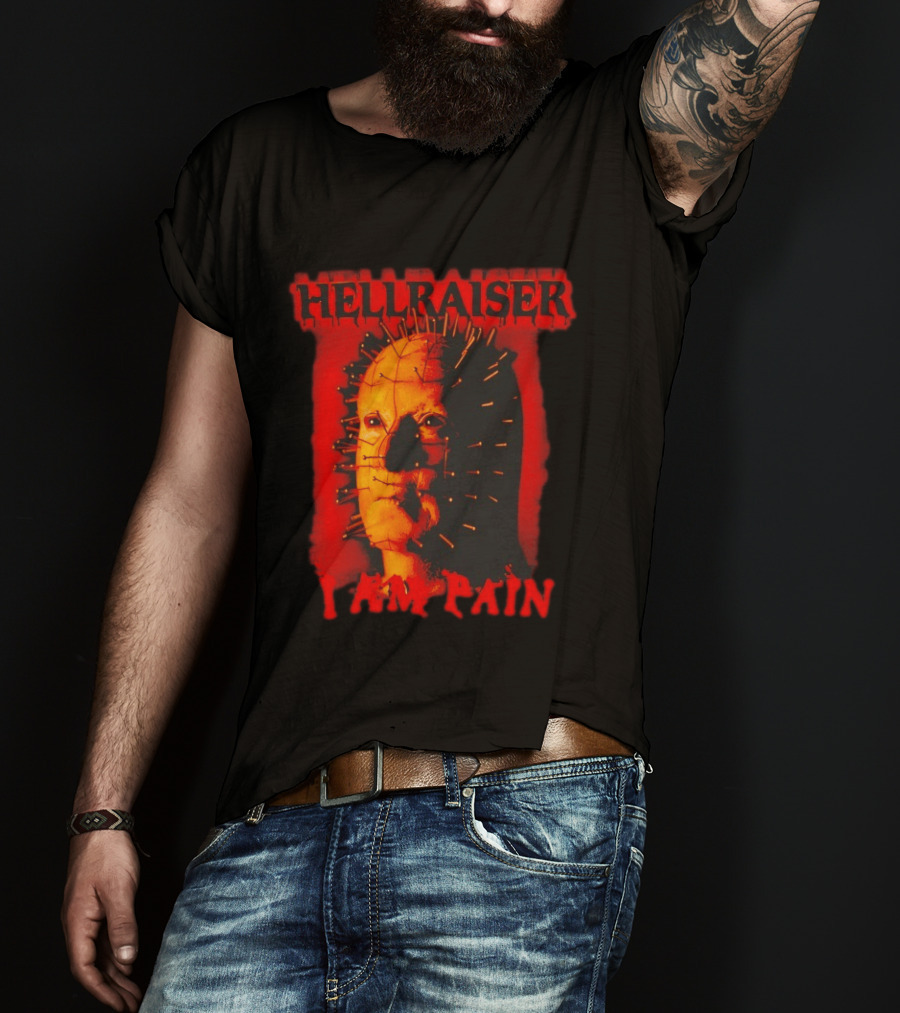 Hellraiser I Am Pain Pinhead Horror Movie T-Shirt