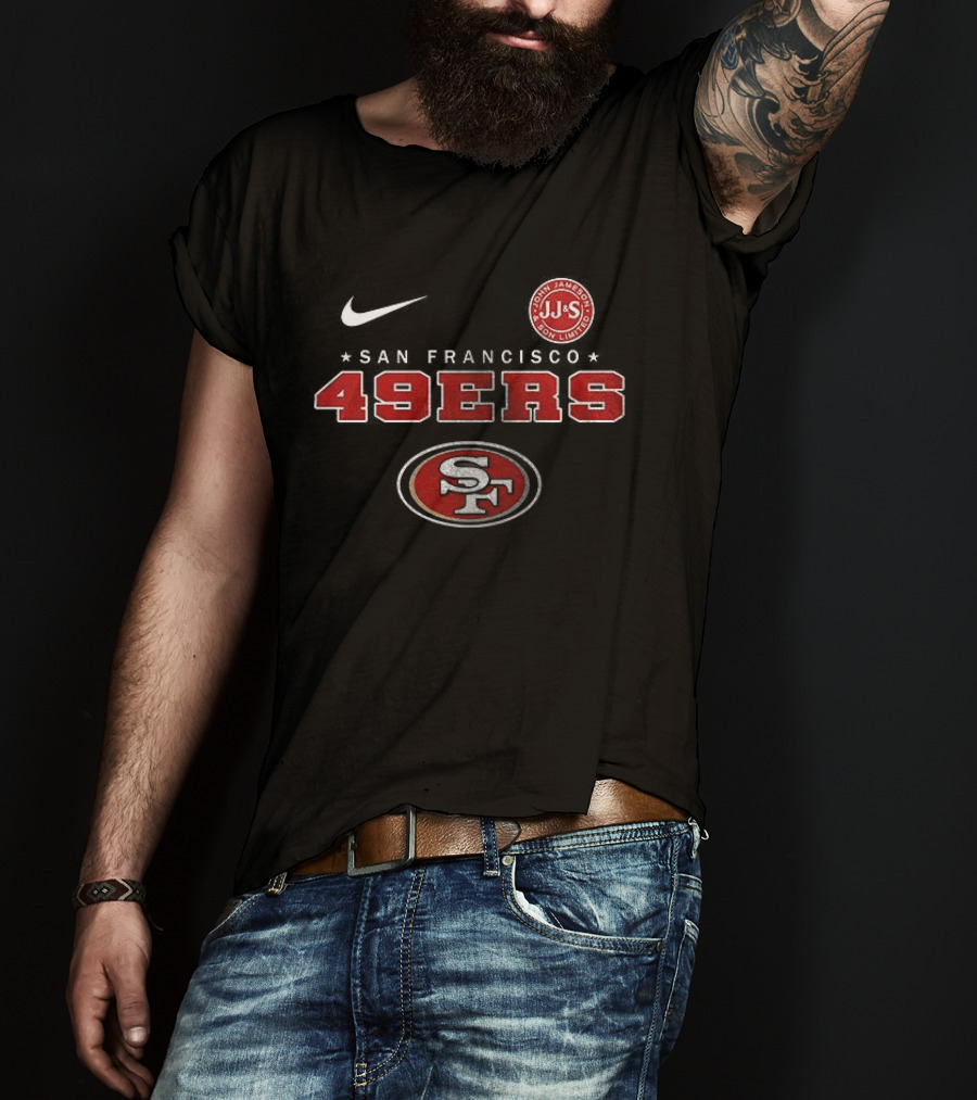Nike San Francisco 49ers Jameson Irish Whiskey Sine Metu Est 1780 T-Shirt