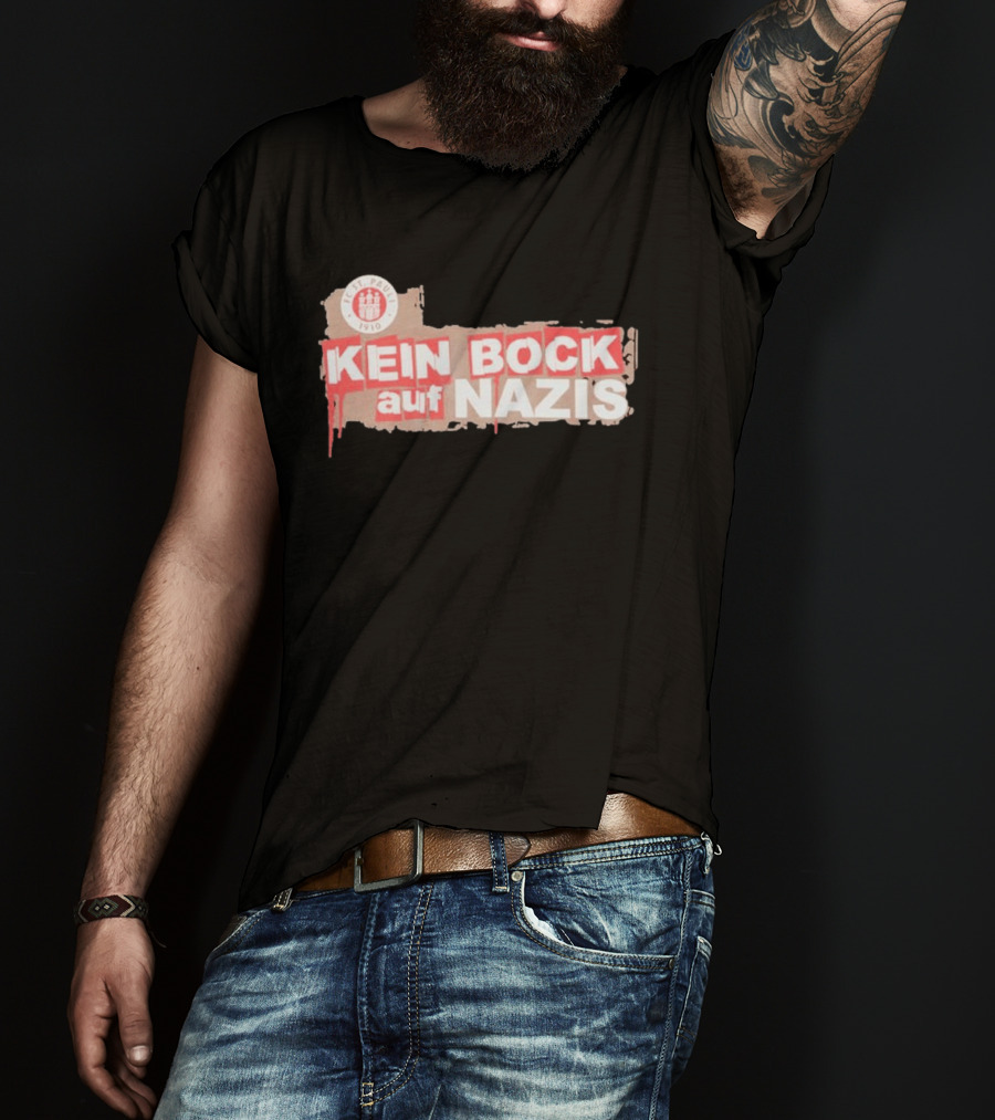 FC St Pauli Kein Bock Auf Nazis Anti Fascist T-Shirt