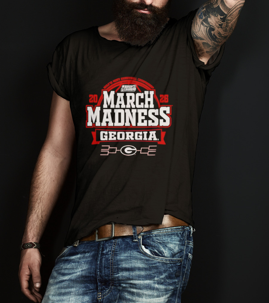 Georgia Bulldogs 2026 NCAA Tournament March Madness Basketball T-Shirt