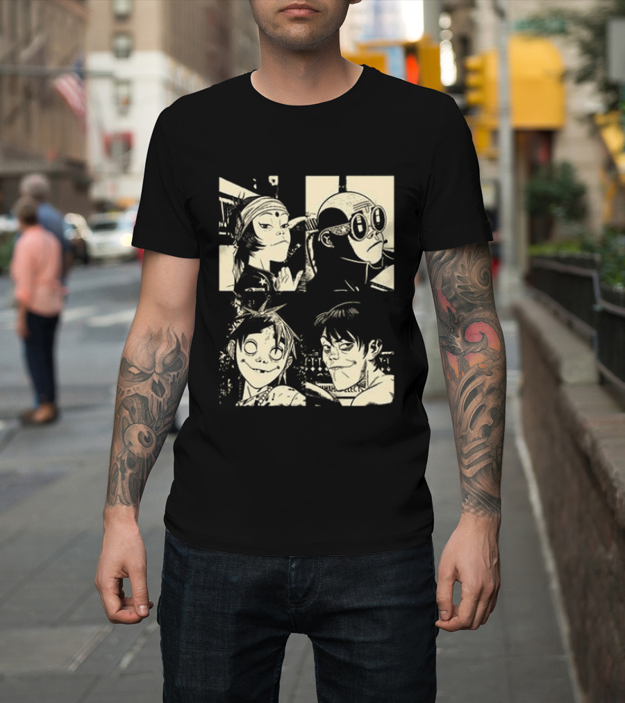 Gorillaz The Mountain Tour 2023 Dates And Locations Vintage Band T-Shirt