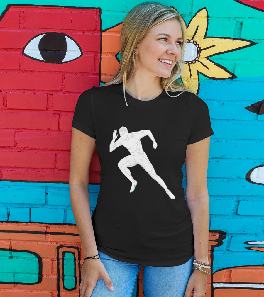 Sprint Athlete Dynamic Pose Running T-Shirt