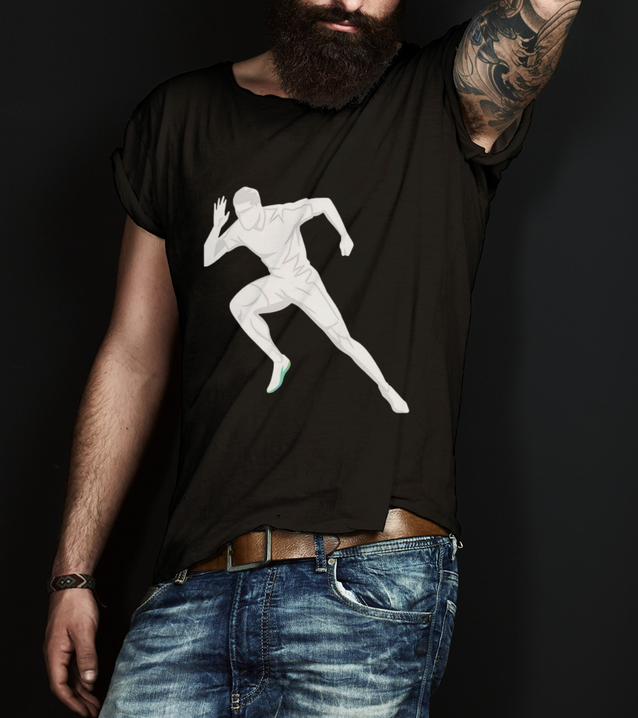 Sprint Athlete Dynamic Pose Running T-Shirt