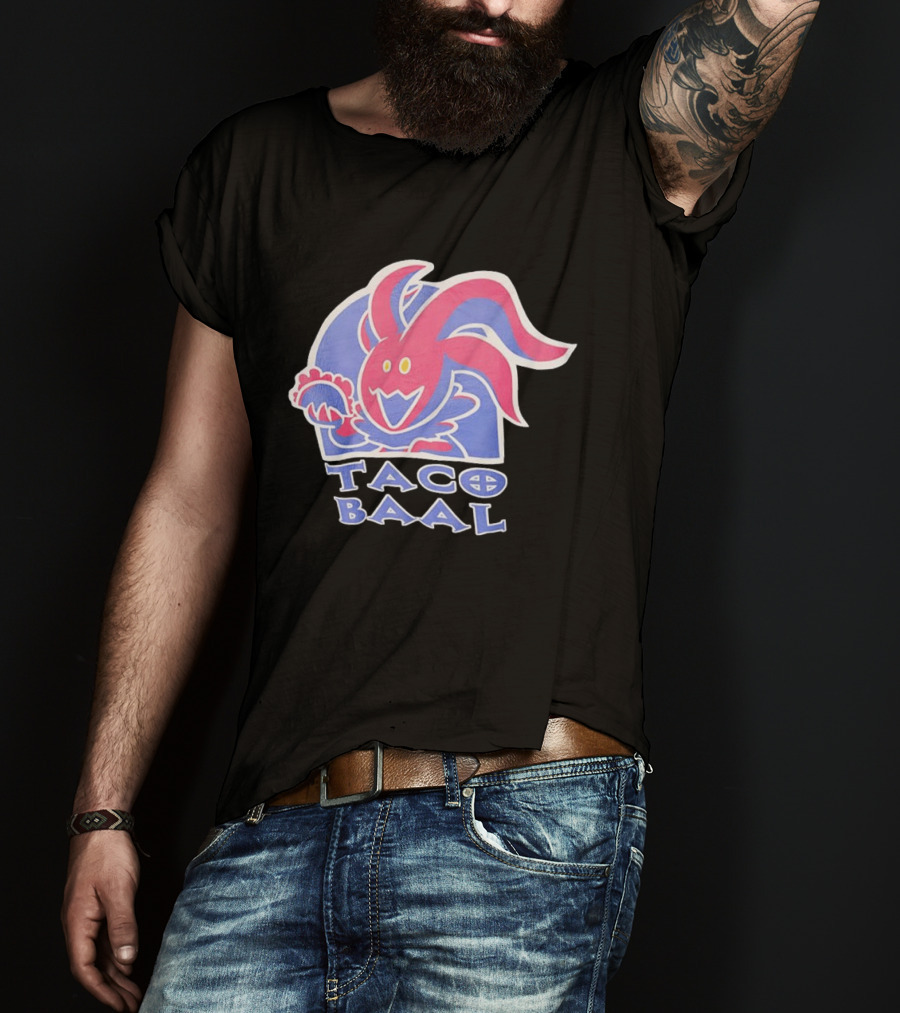 Taco Baal Jester Demon Holding Taco T-Shirt