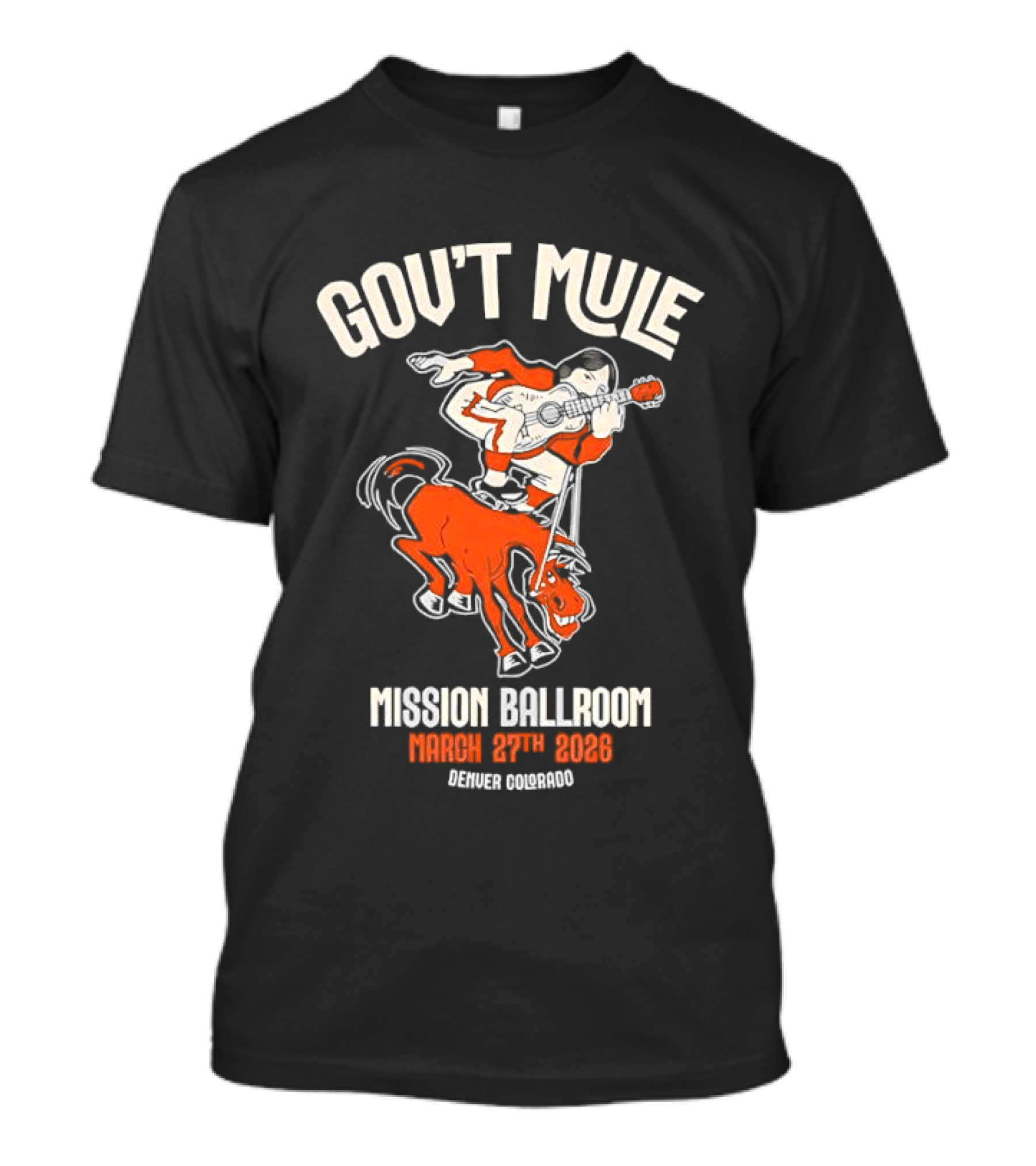 Gov't Mule Mission Ballroom March 27th 2026 Denver Colorado T-Shirt