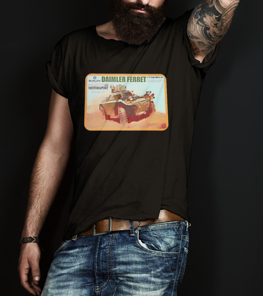 Burlen Daimler Ferret Mission Motorsport 1/7 Scale Model Kit T-Shirt