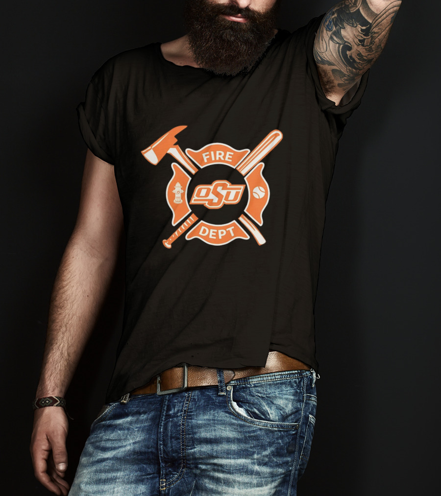 Oklahoma State Cowboys Fire Dept Baseball Night 2026 T-Shirt
