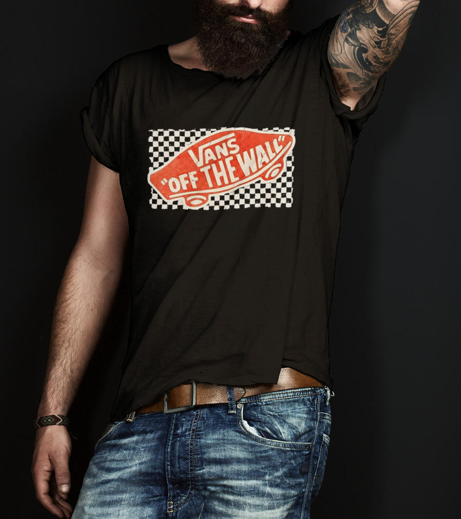 Vans Off The Wall Red Skateboard T-Shirt