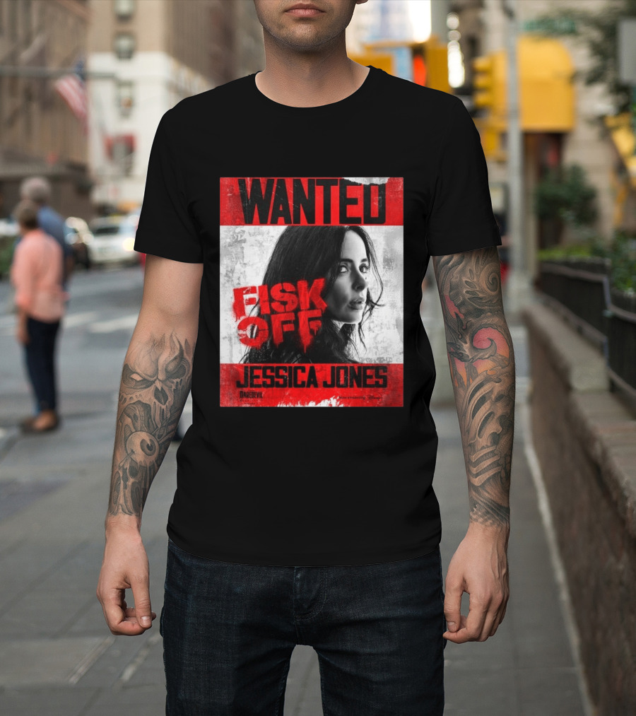 Wanted Jessica Jones Fisk Off Daredevil Born Again Season 2 T-Shirt