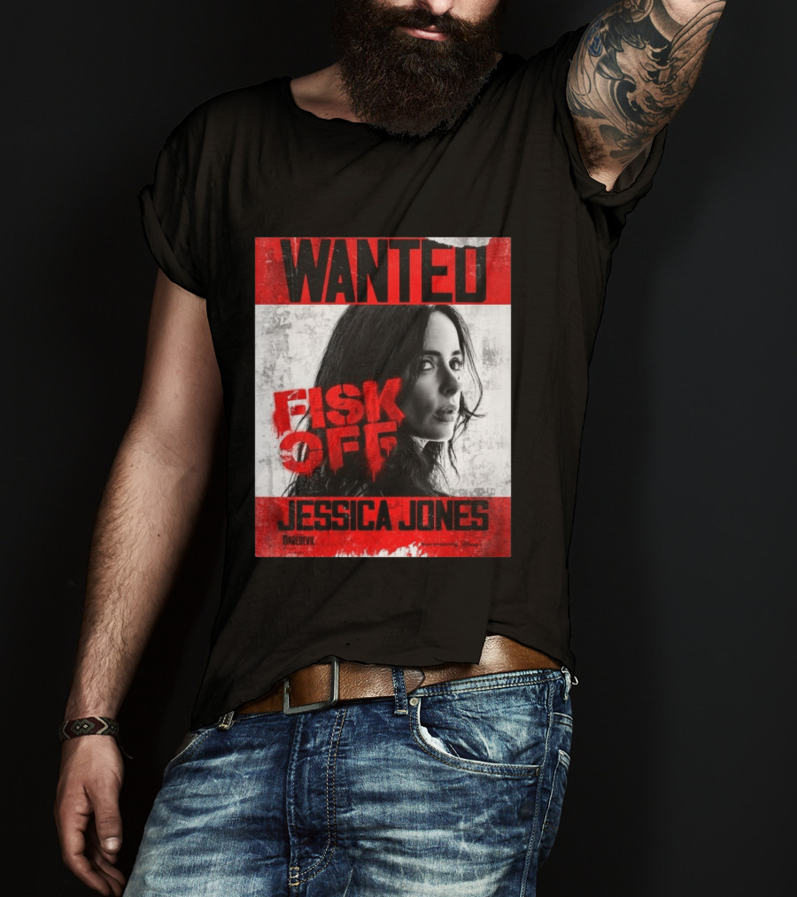 Wanted Jessica Jones Fisk Off Daredevil Born Again Season 2 T-Shirt