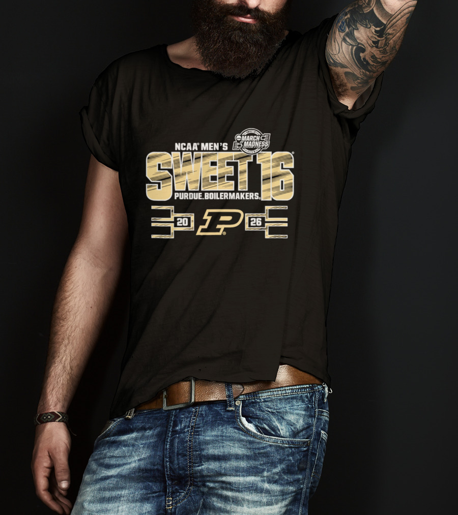 NCAA Men's Sweet 16 2026 Purdue Boilermakers March Madness T-Shirt