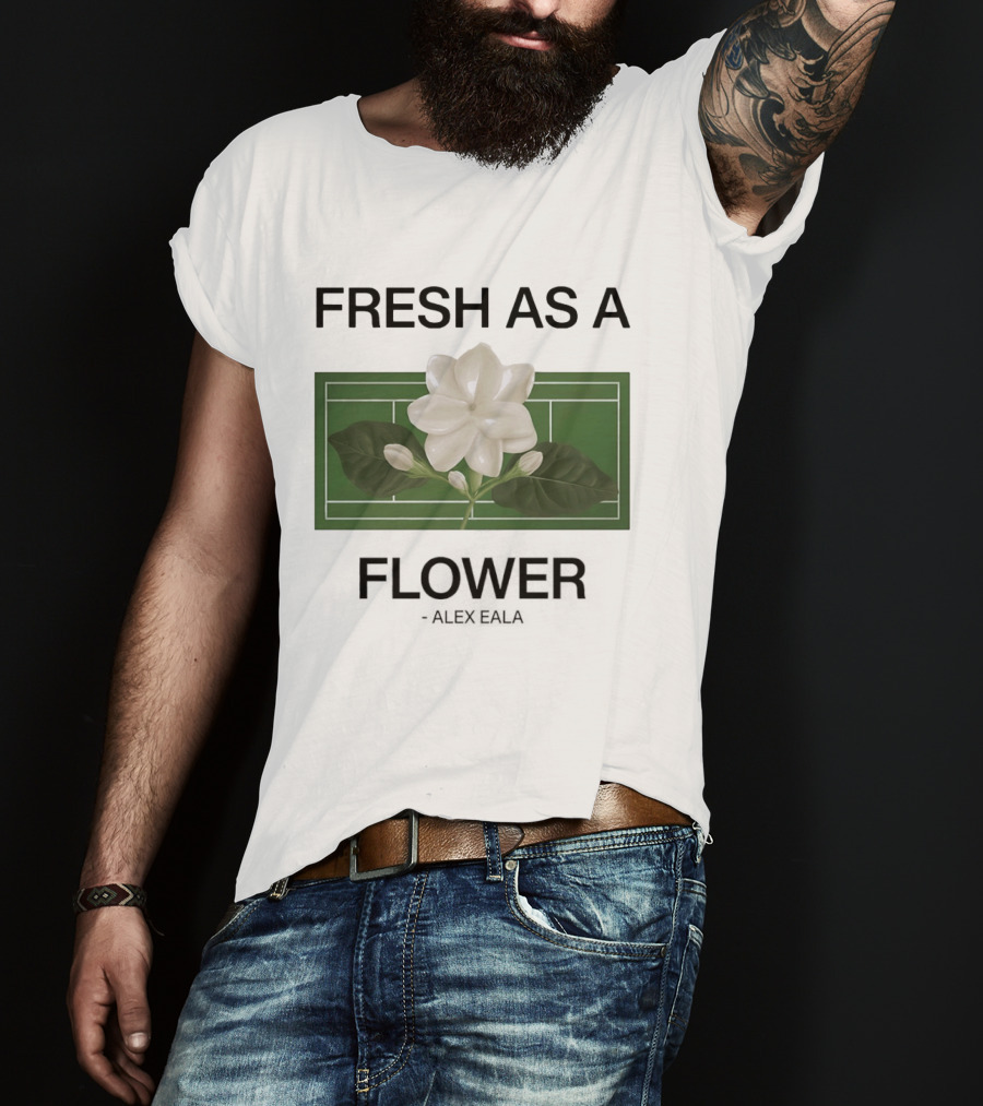 Fresh As A Flower Alex Eala Tennis Court Blossom T-Shirt