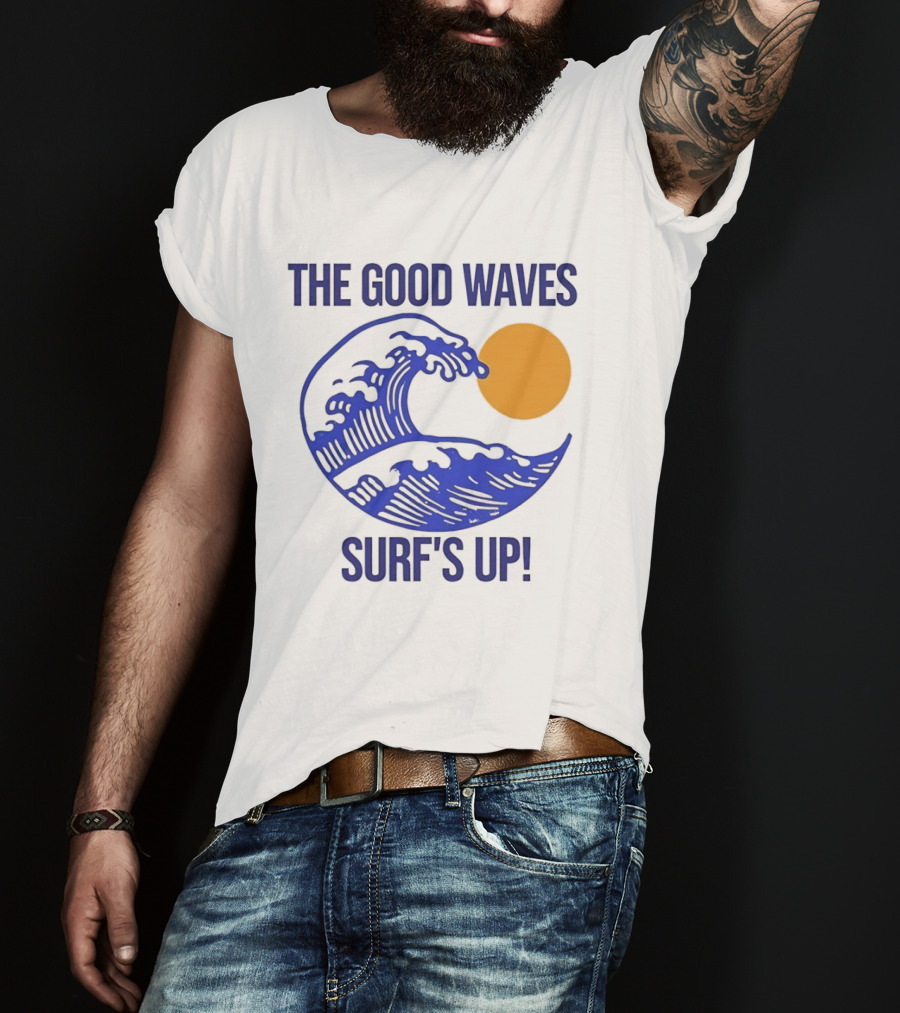 The Good Waves Surf's Up Sun And Wave T-Shirt