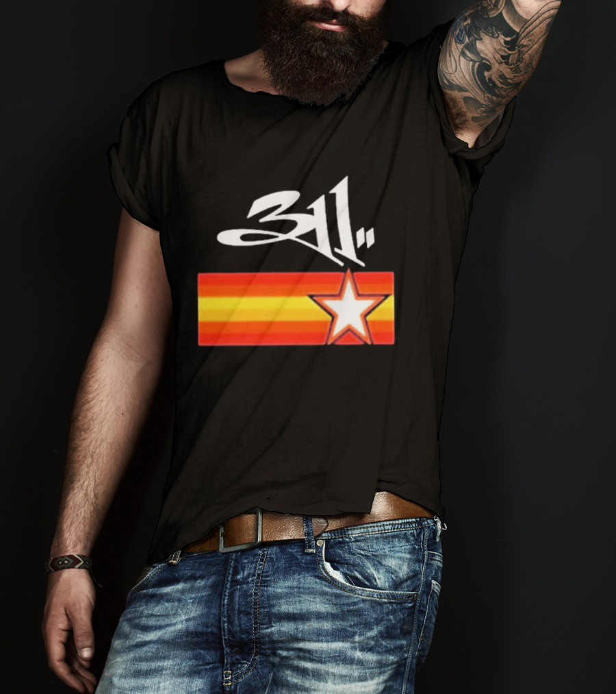 311 Band March 14 2026 Houston Star And Stripes T-Shirt