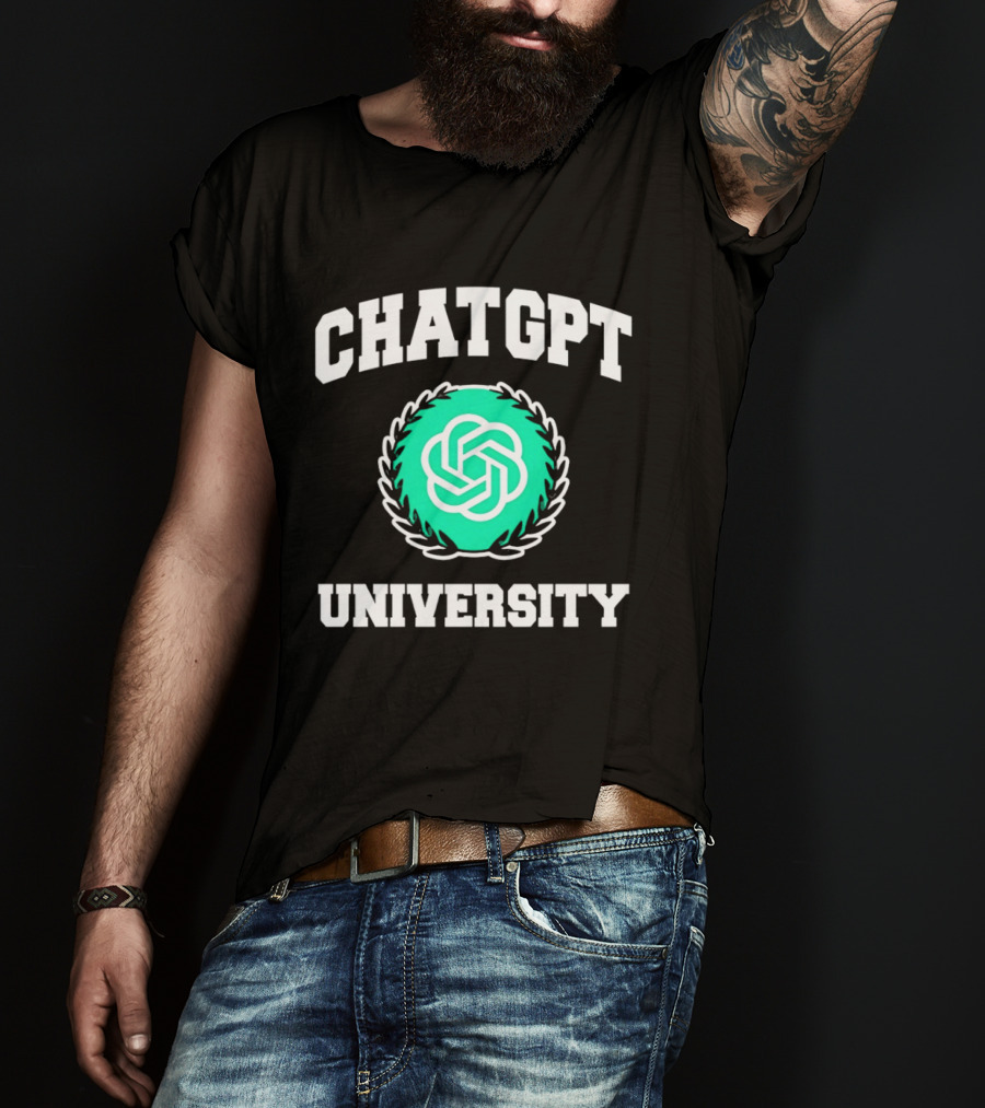 Chat GPT University Crest T-Shirt