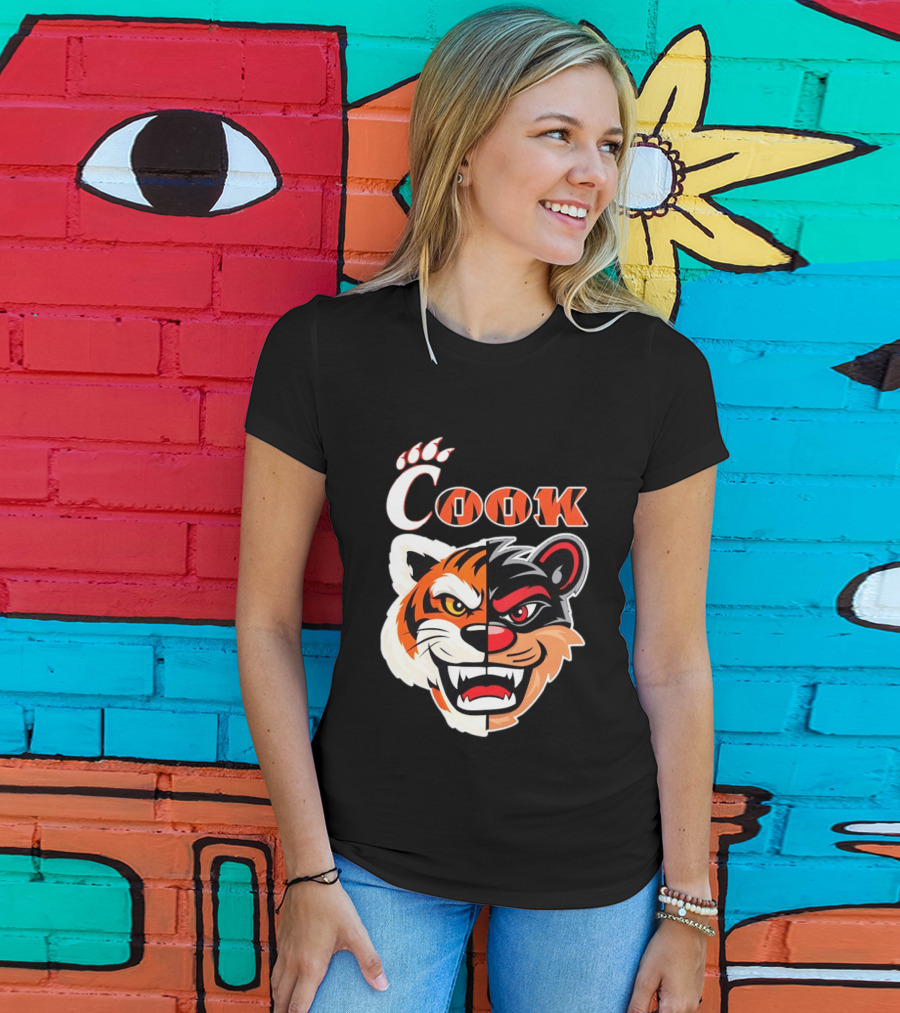 Cincinnati Bengals Bearcats Cook Split Face T-Shirt