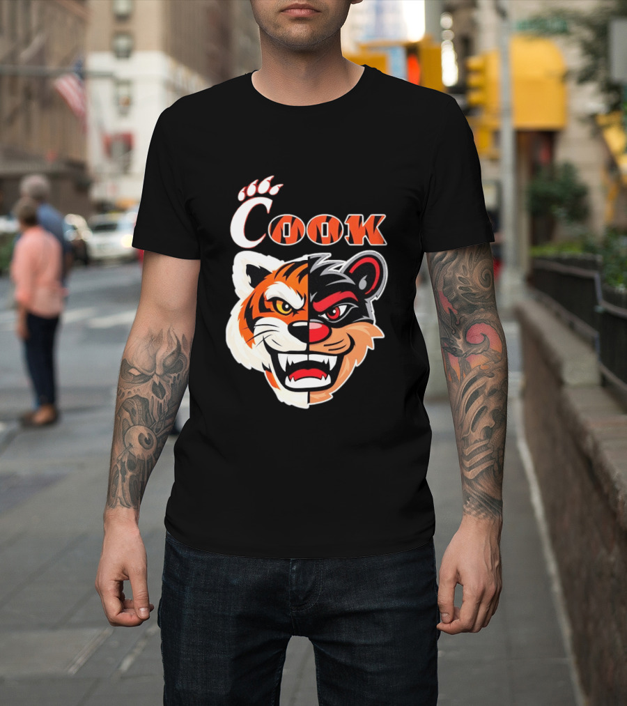 Cincinnati Bengals Bearcats Cook Split Face T-Shirt