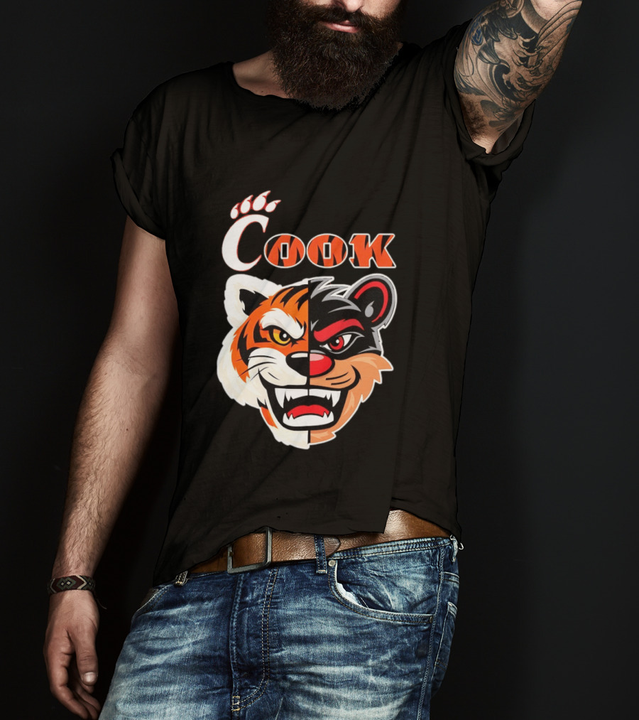 Cincinnati Bengals Bearcats Cook Split Face T-Shirt