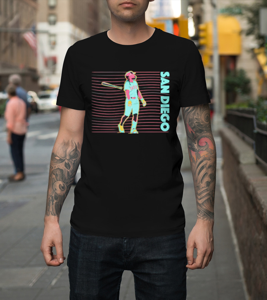Fernando Tatis Jr San Diego Padres Neon Nights Baseball T-Shirt