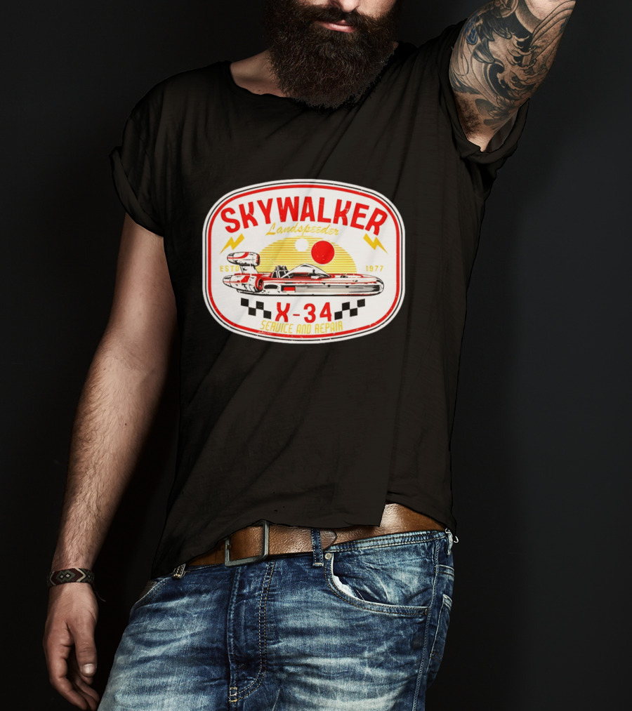 Skywalker Landspeeder X 34 Service And Repair Estd 1977 T-Shirt