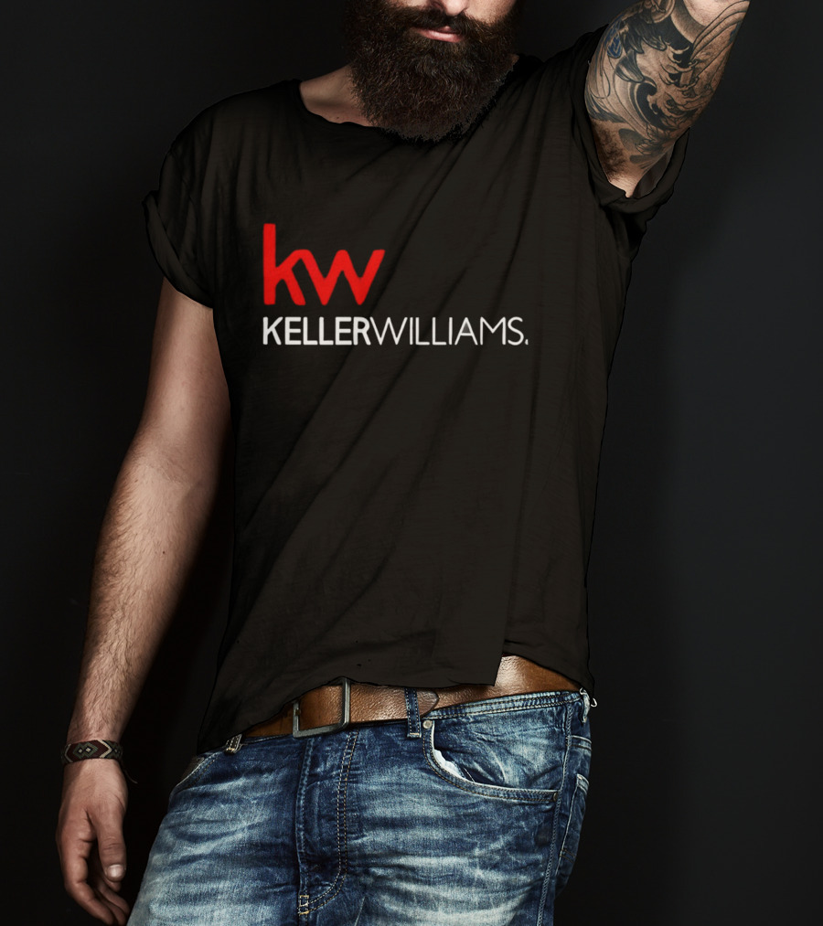 Keller Williams KW Full Mixed Red And White Vertical T-Shirt