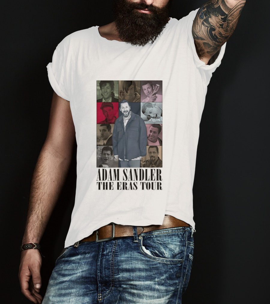 Adam Sandler The Eras Tour Nine Iconic Characters Collage T-Shirt