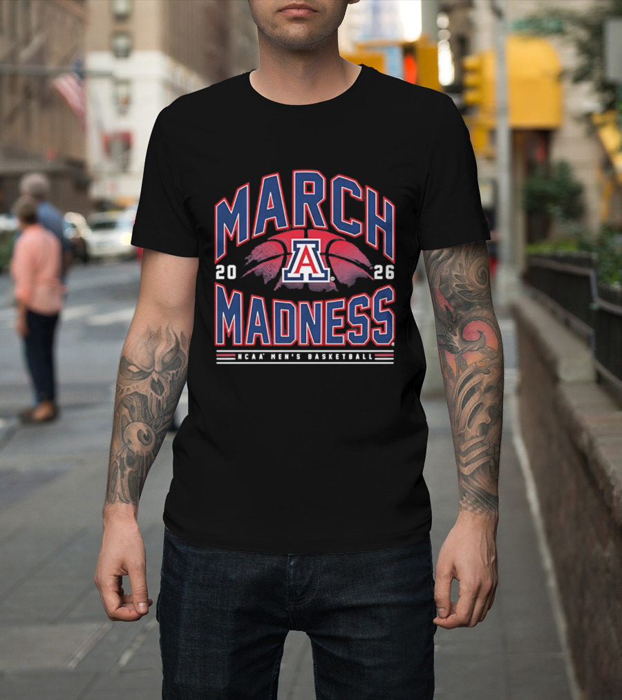 March Madness 2026 Arizona NCAA Men's Basketball T-Shirt