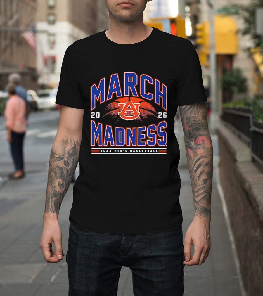 Auburn Tigers 2026 NCAA March Madness Men's Basketball T-Shirt