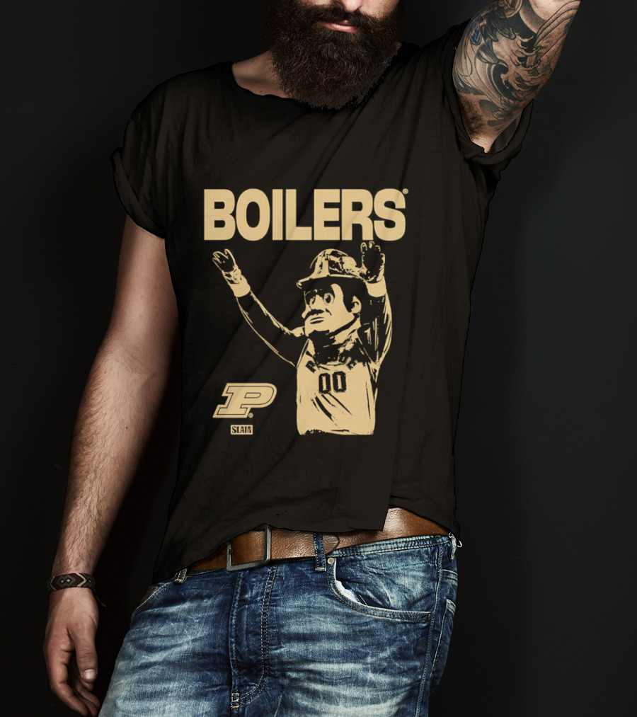 Boilers Purdue Boilermakers Slam Magazine Retro Team Spirit T-Shirt