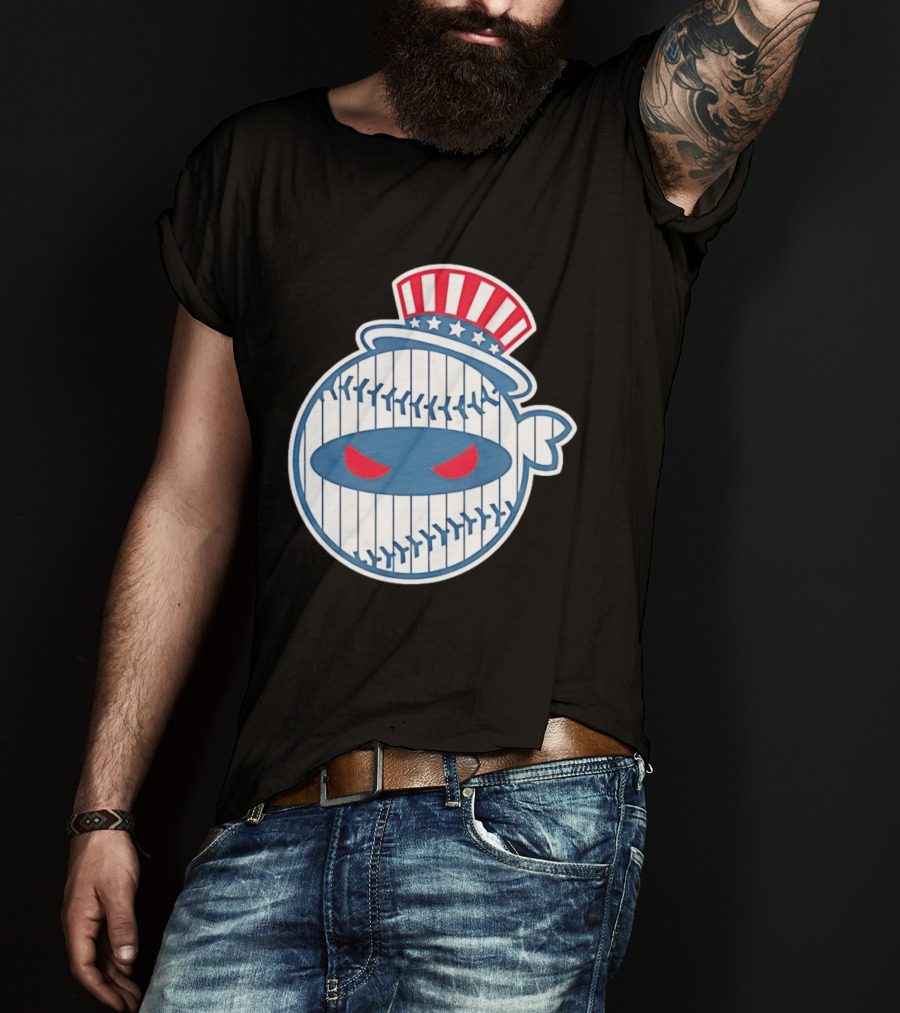 New York Yankees Pitching Ninja Baseball T-Shirt