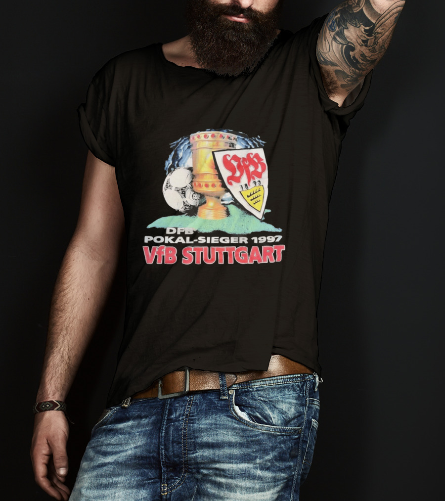 DFB Pokal Sieger 1997 VfB Stuttgart Trophy Ball T-Shirt