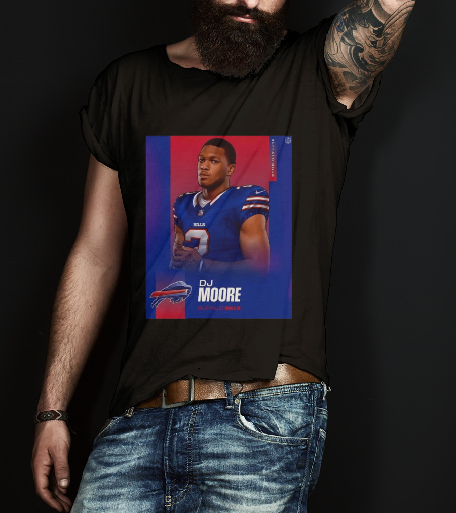 DJ Moore Buffalo Bills 2026 NFL Team Edition T-Shirt