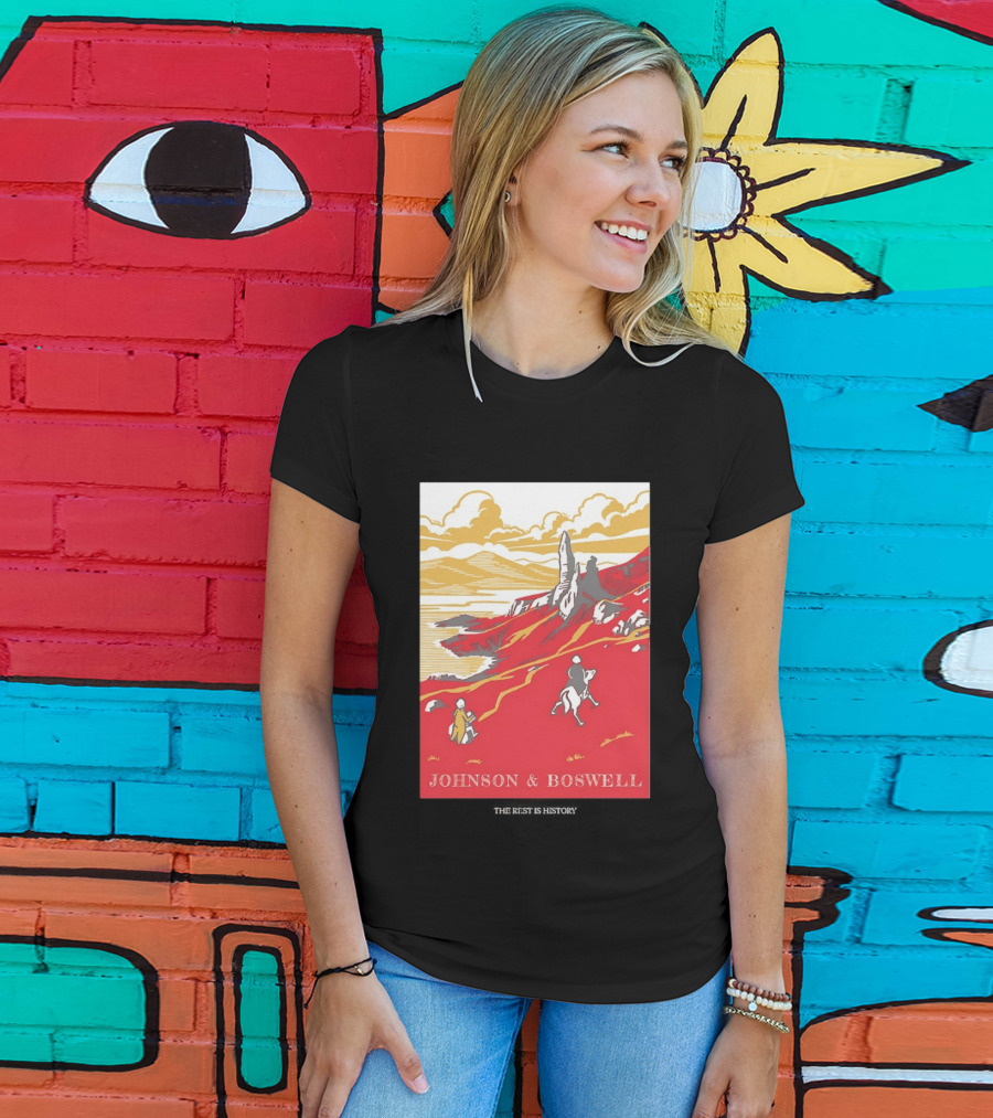 Johnson And Boswell Journey Through Red Landscape And History T-Shirt