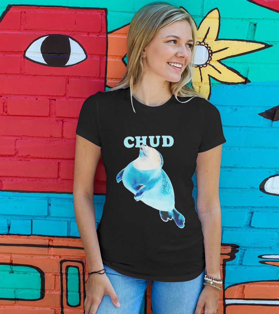 CHUD Seal Floating In Blue Water T-Shirt
