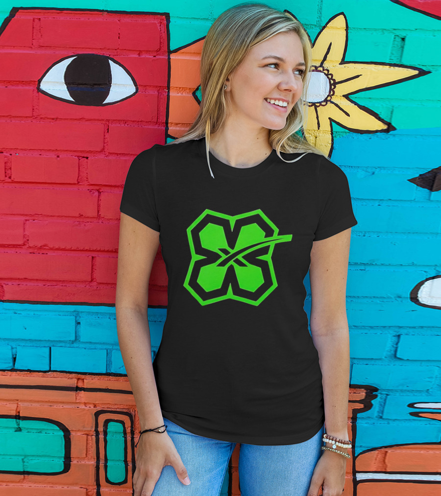 Lucky Four Leaf Clover Symbol Green T-Shirt