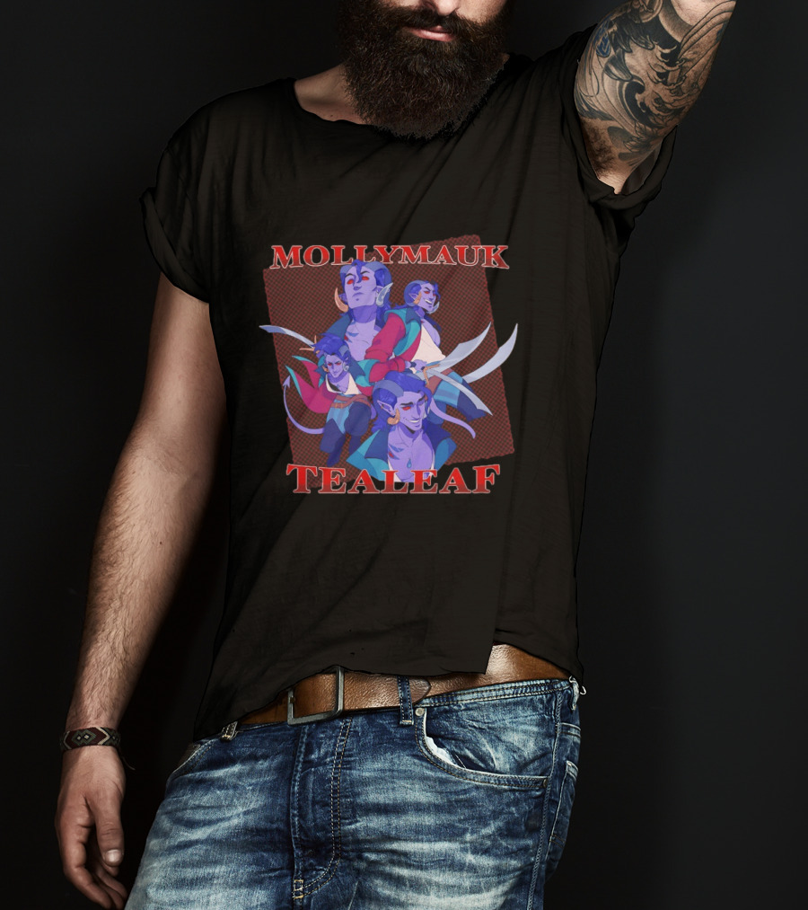 Mollymauk Tealeaf Vibrant Character Art Compilation T-Shirt