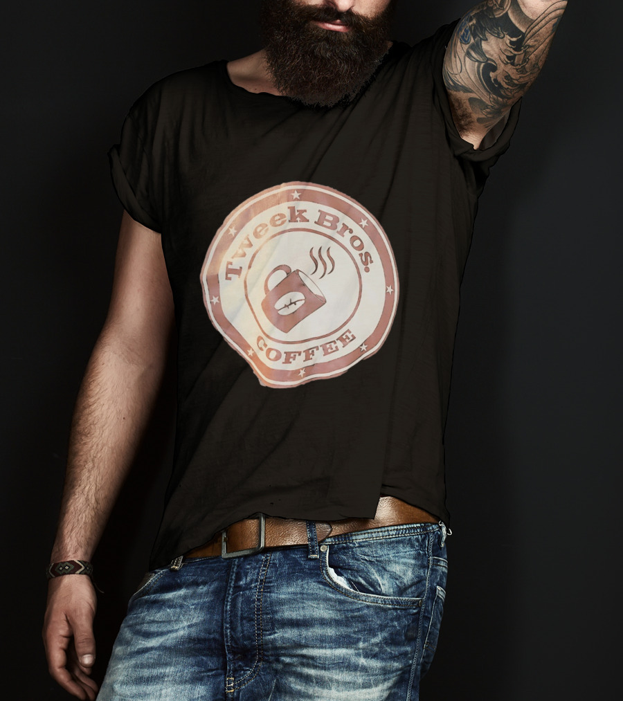 Tweek Bros Coffee Logo With Stars And Steam T-Shirt