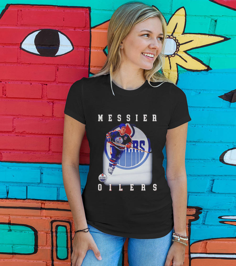 Edmonton Oilers Mark Messier Legendary Hockey Player Iconic Team Legacy T-Shirt