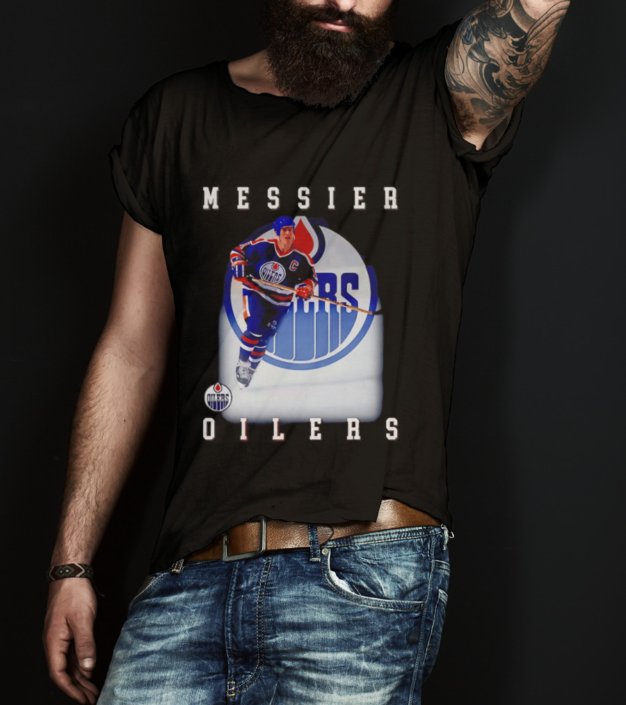 Edmonton Oilers Mark Messier Legendary Hockey Player Iconic Team Legacy T-Shirt