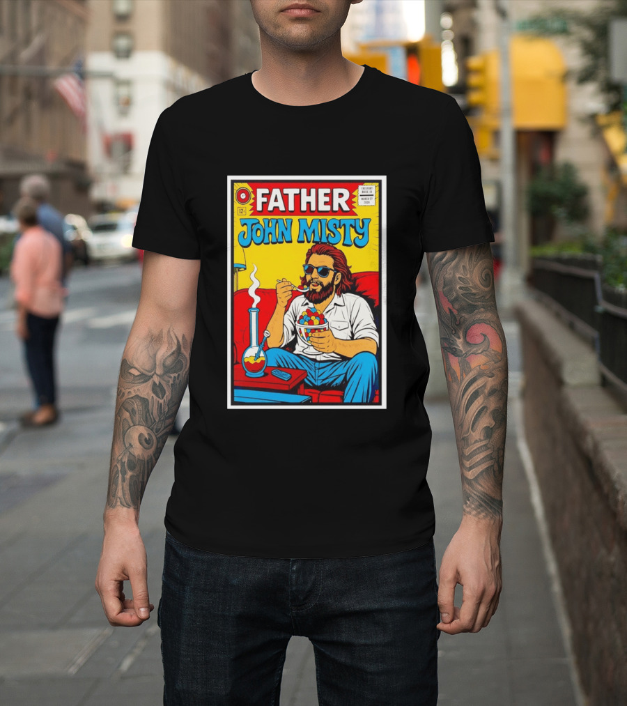 Father John Misty Trefort Music Hall March 27 2026 Comic T-Shirt
