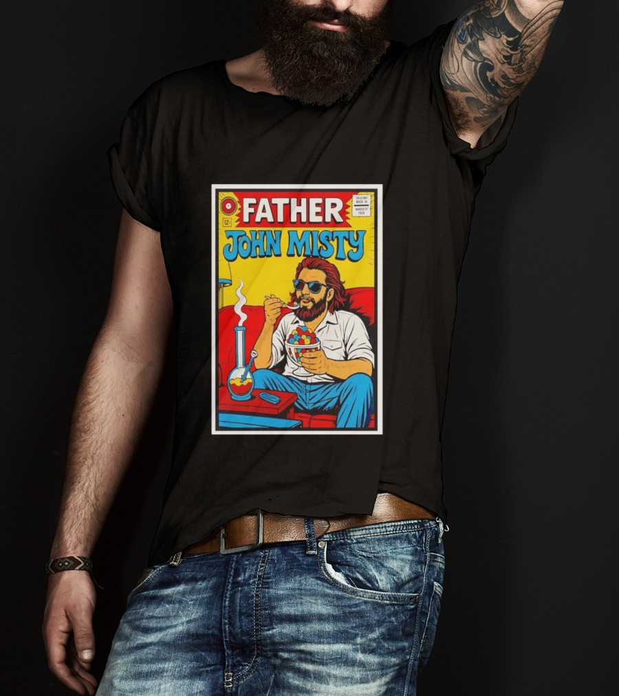 Father John Misty Trefort Music Hall March 27 2026 Comic T-Shirt