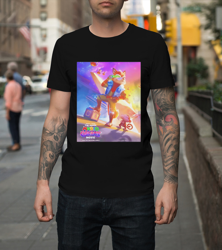 The Super Mario Galaxy Movie Featuring Fox McCloud Teaser T-Shirt