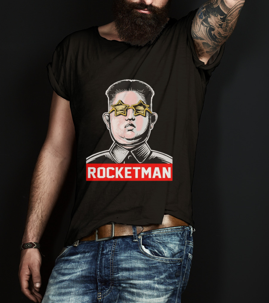 Kim Jong Un Star Glasses Rocketman T-Shirt